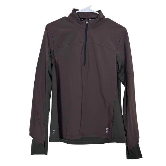 On Running Tops - ON Running Womens Trail Breaker Pullover 1/4 Zip Activewear Gorpcore Track M EUC